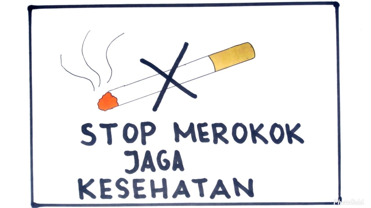 Gambar poster kesehatan sederhana untuk anak sekolah dasar